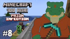 Masang Pagar Darat! 100 Hari di Terror Prion Infection Minecraft Indonesia Episode 8