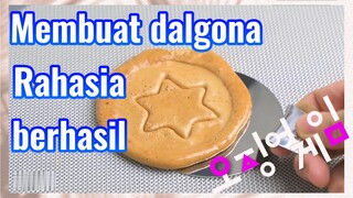 Membuat dalgona Rahasia berhasil