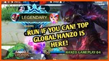 RUN IF YOU CAN! TOP GLOBAL HANZO GAMEPLAY