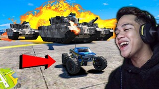 RC Bandito vs 3 Military TANKS!! (Epic fail) | GTA 5