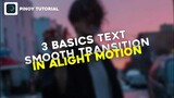 3 BASICS TEXT TRANSITION IN ALIGHT MOTION | TUTORIAL JOMEL MARTINEZ