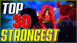 Ranking The TOP 30 STRONGEST Characters In One Piece (2020)