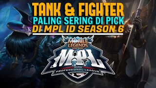 10 TANK DAN FIGHTER PALING SERING DIGUNAKAN DI MPL ID SEASON 6 MOBILE LEGENDS 2020