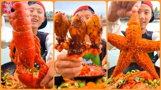 🌶️🔥 Ăn Hải Sản SIÊU CAY Tại Thuyền Cùng Ngư Dân Trung Quốc |  ASMR SPICY SEAFOOD MUKBANG 🐙🦑 p1