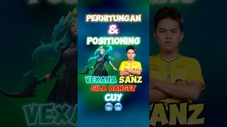 Perhitungan dan positioning vexana sanz gila banget cuy🥶🥶 #contentcreatormlbb #onic #sanz