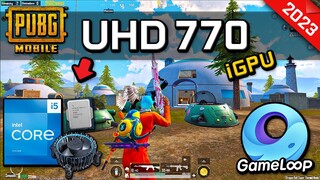 UHD Graphics 770 (iGPU on i5-13500) Test in PUBG MOBILE Emulator Gameloop