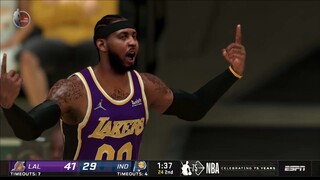 NBA2K21 MODDED FULL GAME HIGHLIGHTS LAKERS VS PACERS I NBA Regular Season  I November 25, 2021