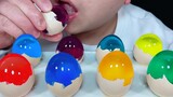 吃蛋形彩色果冻，听不一样的咀嚼音！