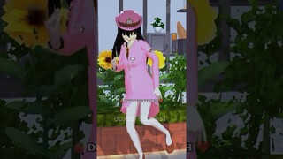 🌺tutorial baju polisi warna pink 🌺🥰|| #sakuraschoolsimulator #music #shorts