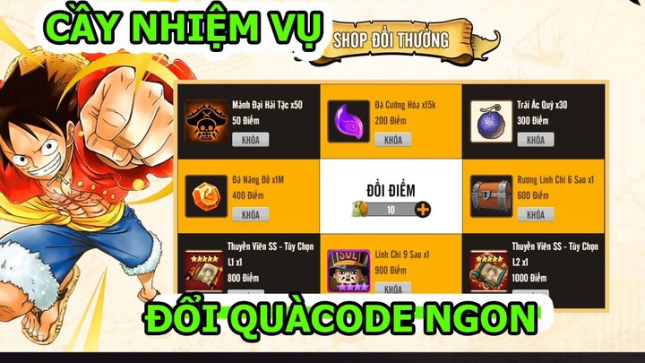 CẦY HẾT NHIỆM VỤ SỔ TAY ĐẠI HẢI TRÌNH ĐỔI QUÀ NGON - Hải Tặc Đại Chiến Kho Báu Huyền Thoại