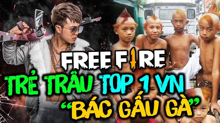 MRVIT GẶP TRẺ TRÂU TOP 1 SERVER VIỆT NAM TUYÊN BỐ BÁC GẤU CÙI BẮP TRONG FREE FIRE