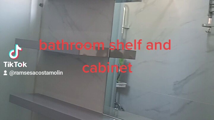 bathrooms cabinets with shelf