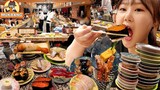 요즘 일본에서 인기 많은 회전초밥집🍣 네무로 하나마루 다녀왔습니다!! | 도쿄 스시 먹방 MUKBANG