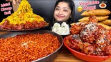 VEGETABLE MAGGI, MALAI CHAAP ROLL, SPICY KOREAN FRIED CHICKEN, KIMCHI NOODLES, CHICKEN WRAP | EATING