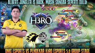 ALBERT JUNGLER IS BACK! ONIC EPORTS VS PENDEKAR H3RO ESPORTS 5.0 GROUP STAGE