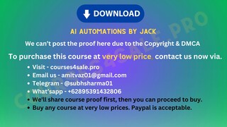 [https://Courses4sale.pro]AI Automations by Jack