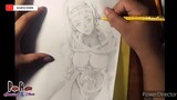 How to draw beautiful ang sexy anime character.