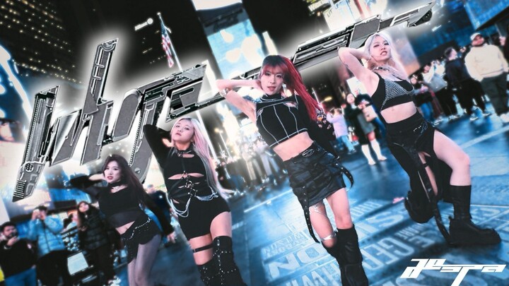 💡New York Times Square big screen supports 404! One-shot superb dance cover of aespa's "Whiplash" + 
