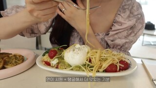 [Delicious Recipe] 여름엔 시원한 토마토 냉파스타 🧺 🤍 냉장고 깔끔하고 쉽게 정리하는 법, 살림 초보를 위한 식재료 보관 법, 소분하는 방법