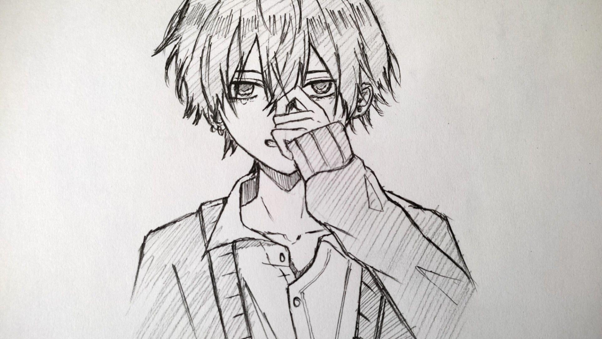 Shy anime boy ← an anime Speedpaint drawing by Animeotaku - Queeky - draw &  paint