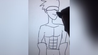 Gojo Satoru jujutsukaisen fyp foryoupage xyzbca viral fanart art