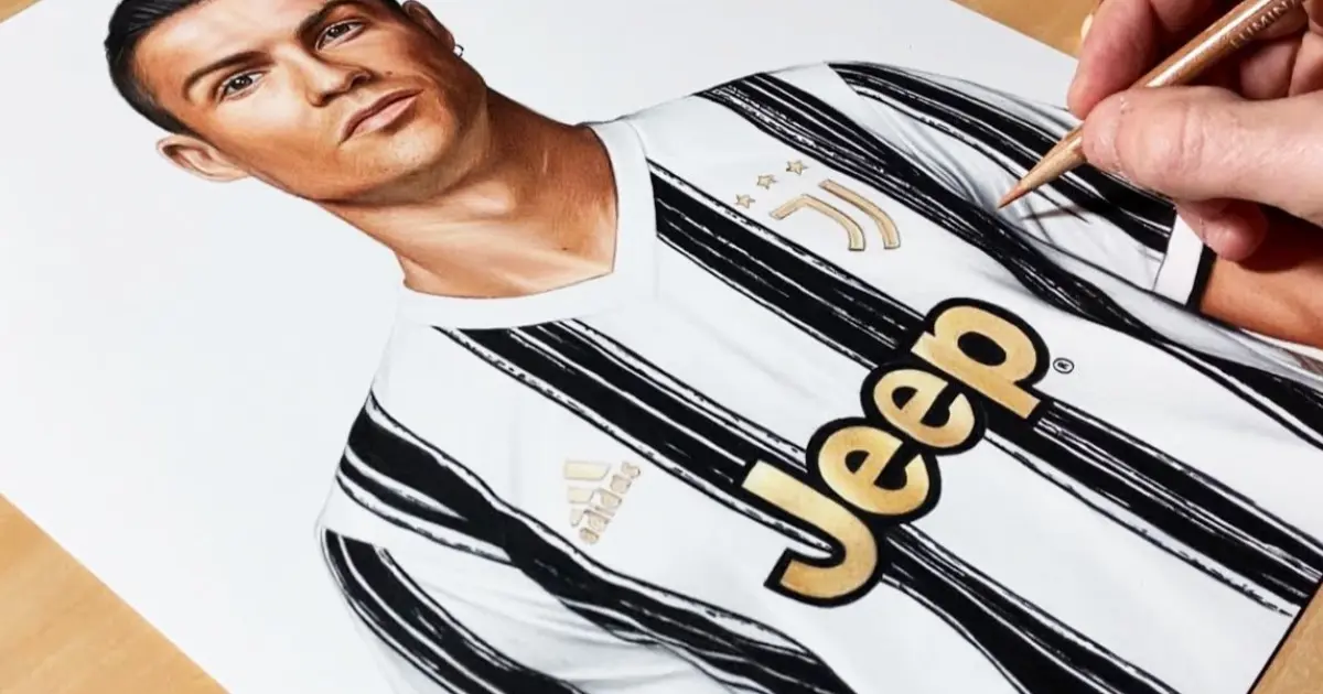 Vẽ Tranh] Vẽ Cristiano Ronaldo (Tua Nhanh Trong 5 Phút) - Bilibili