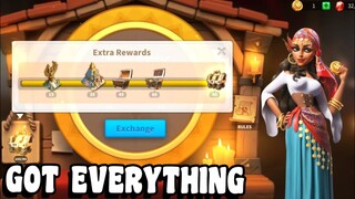 Rise of kingdom's - Esmeralda's prayers All rewards completed with few spins