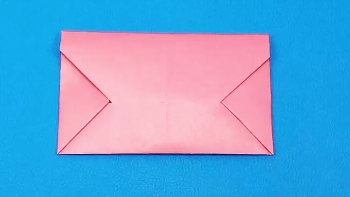 036 Tutorial origami, bagaimana cara membuat amplop biasa dengan tangan? Tutorial Video Buatan Tanga