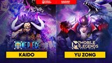 ALL 16 MOBILE LEGENDS HEROES VS THE MOST POPULAR ANIME CHARACTERS COMPARISON