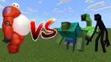 Baymax vs Mutant Creatures - Minecraft