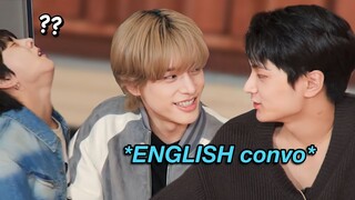 JAKE and JAY speaking english then there's jungwon...