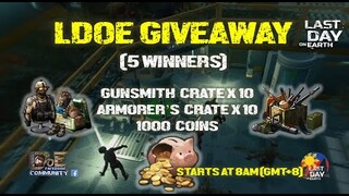 LDOE GIVEAWAY + HOW TO FARM SAND QUARRY EASILY  - LAST DAY ON EARTH: SURVIVAL