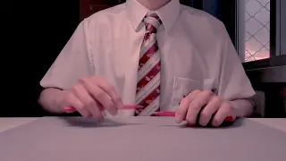 A boy used two pens to play "Senbonzakura"