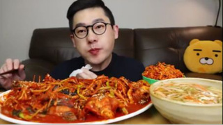 Món bạch tuộc hầm Agu đến cơm rang. Món súp lạnh dưa chuột #asmr #mukbang