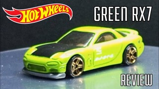 Hot Wheels Green Mazda RX7 Review