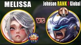 GET FREE 600 Diamond ~ JOHNSON TOP 1 vs MELISSA 😂 PRANK Gameplay MLBB