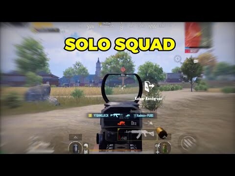 SOLO SQUAD🔥 Cobain cara ini deh pasti seru❓PUBG Mobile