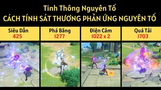 Hiểu Rõ Về Tinh Thông Nguyên Tố ,  Phản Ứng Nguyên Tố , Tính Sát Thương Phản Ứng - Genshin Impact