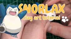 Snorlax Clay art tutorial.