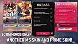 NEW M5 EVENT! FREE M5 YU ZHONG PRIME SKIN AND 50 DIAMONDS TICKET M5 PASS + CHEST SKIN! ! MLBB 2023