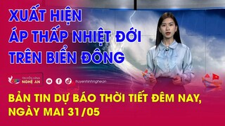 Bản tin Dự báo thời tiết đêm nay, ngày mai 31/05/2024: Xuất hiện áp thấp nhiệt đới trên biển Đông