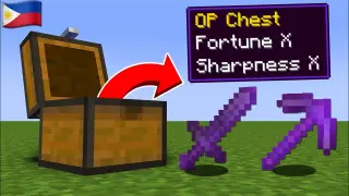 Minecraft, But Chests Give OP Items... (Tagalog)