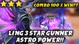 OVER POWER!! LING 3 STAR GUNNER ASTRO !! COMBO AUTO WIN MAGIC CHESS MOBILE LEGENDS 2023 ?