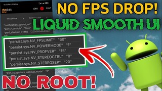 GAME TWEAKS & LIQUID SMOOTH UI SETUP FOR ANDROID PHONE USING SETEDIT APP FOR BETTER PERFORMANCE