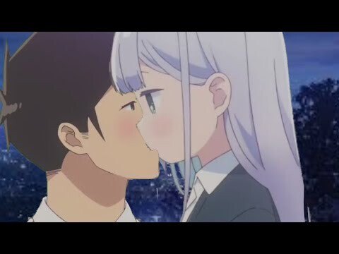 Aharen kisses Raido (close up) Aharen san wa hakarenai episode 9 Eng sub