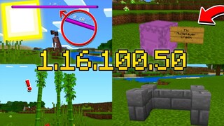 ริวิว+แจก! Minecraft Pe 1.16.100.50 Beta! | เปลี่ยนชื่อมอบบอส! แก้การหลุดของเกมส์!