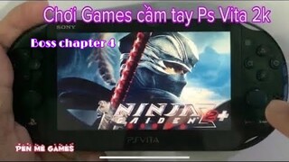 Ninja Gaiden Sigma 2 Plus -Boss chapter 4 -chơi trên PS VITA 2K-máy chơi game cầm tay của Sony