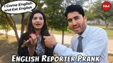 English Reporter Prank on Girls | Funny Broken English | Pranks in Pakistan