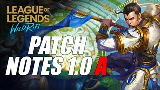 League of Legends: Wild Rift Patch Notes 1.0 A