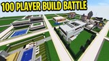 Minecraft 100 Player LUXURY HOUSE Build Battle!